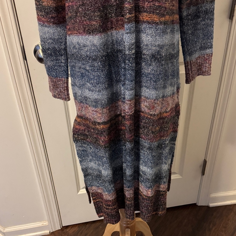 J. Jill Multicolor Long Sleeve Knit Open Front Cardigan - Picture 6 of 14